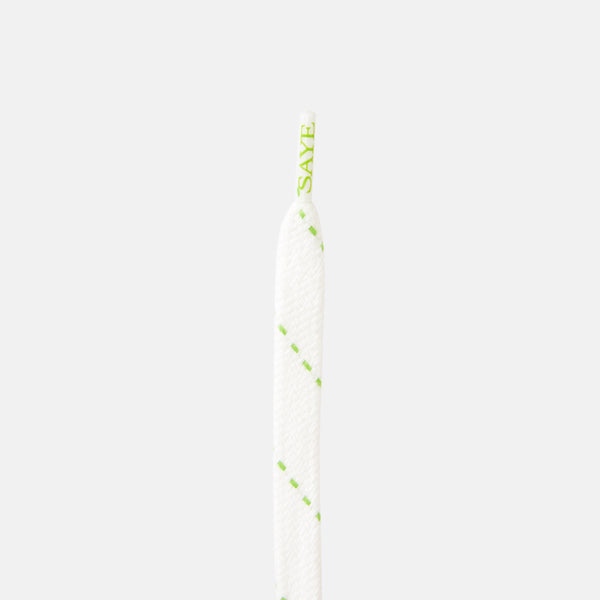 Flat Laces - Lime Stripe