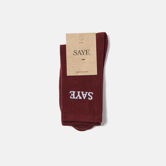 Mid-crew Everyday Socks - Garnet